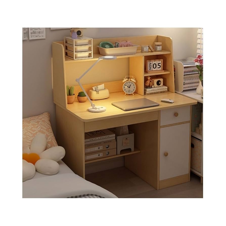 学習机本棚付き dショッピング |学習机 シンプル 幅95cm 高さ調節 左右入替